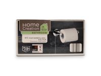 Home Creation Bathroom WC-Papierrollenhalter | Rostfrei Edelstahl Verchromt | Befestigung ohne Bohren