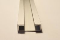 Aluminium C Schiene, C Profil 8x23x6,5x1,5mm Aluminium Eloxiert 1m Lang (+-5mm) | 0