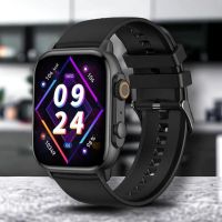 Smartwatch Damen, Fitnessuhr Herren mit 1,96 Zoll; Android, IOS kompatibel; schwarz